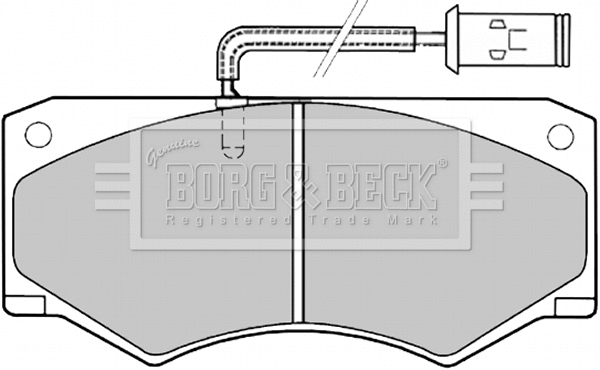 Brake Pad Set, disc brake (BBP1138)