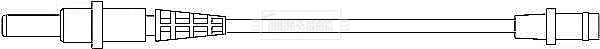 Warning Contact, brake pad wear (BWL3003)