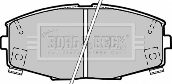 Brake Pad Set, disc brake (BBP1164)