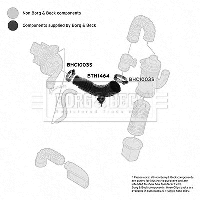 Intake Hose, air filter (BTH1464)