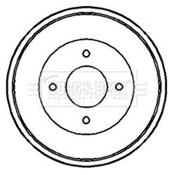Brake Drum (BBR7082)
