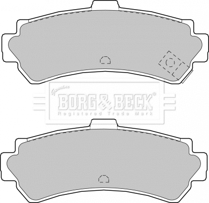 Brake Pad Set, disc brake (BBP1552)