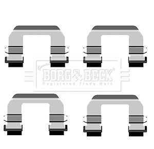 Accessory Kit, disc brake pad (BBK1536)