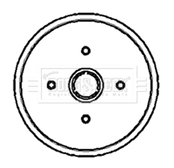Brake Drum (BBR7002)