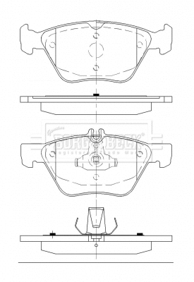 Brake Pad Set, disc brake (BBP2488)