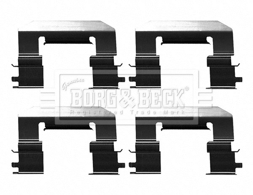 Accessory Kit, disc brake pad (BBK1625)