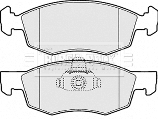 Brake Pad Set, disc brake (BBP1886)