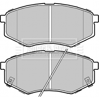 Brake Pad Set, disc brake (BBP2368)