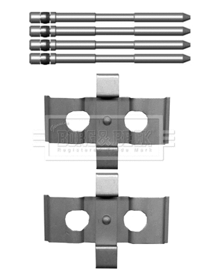 Accessory Kit, disc brake pad (BBK1519)