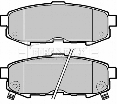 Brake Pad Set, disc brake (BBP1955)