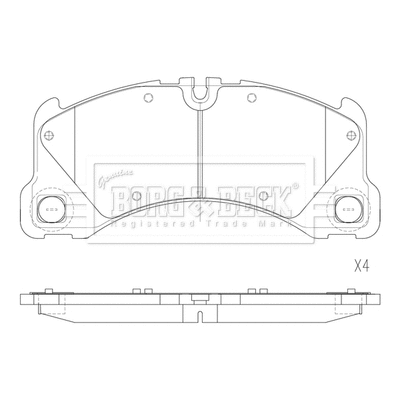 Brake Pad Set, disc brake (BBP2866)
