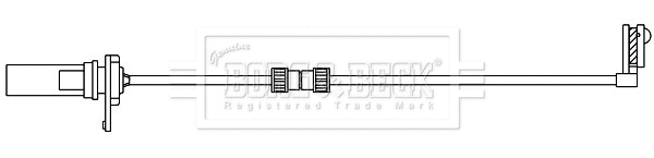 Warning Contact, brake pad wear (BWL3162)