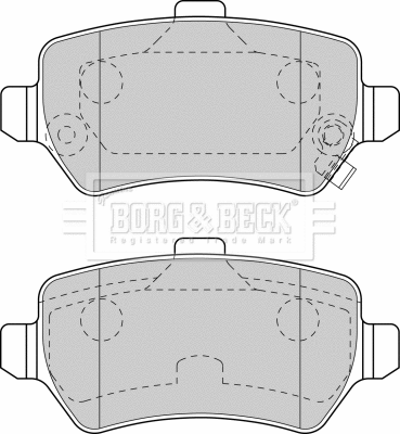 Brake Pad Set, disc brake (BBP1777)