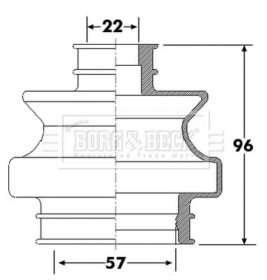 Bellow Kit, drive shaft (BCB6301)