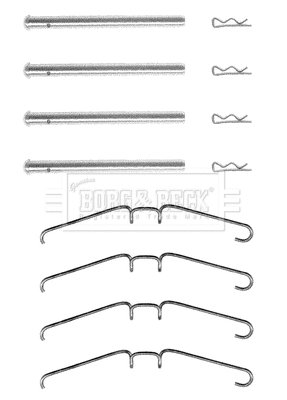 Accessory Kit, disc brake pad (BBK1069)