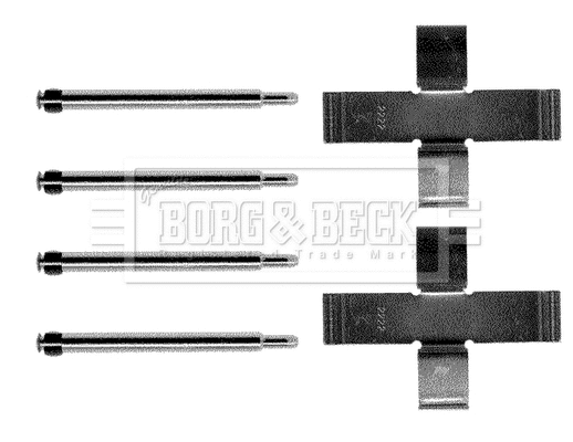 Accessory Kit, disc brake pad (BBK1191)
