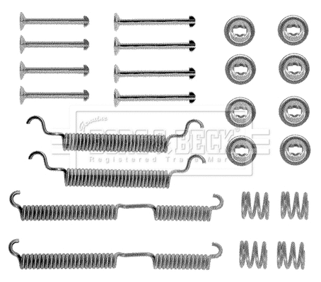 Accessory Kit, brake shoes (BBK6092)