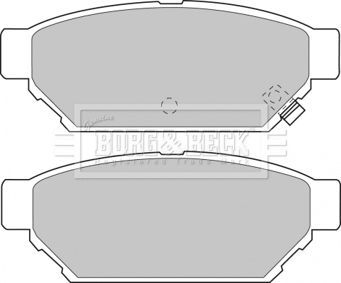 Brake Pad Set, disc brake (BBP1543)