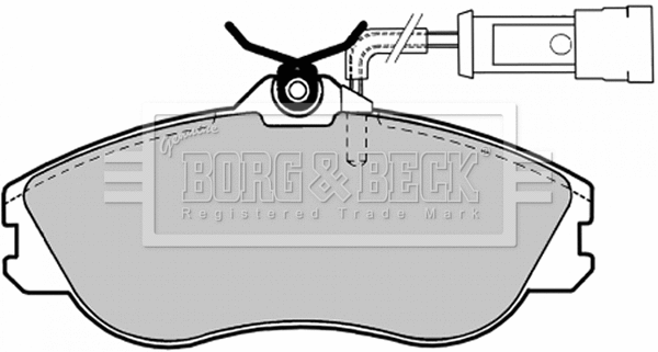 Brake Pad Set, disc brake (BBP1124)