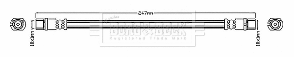 Brake Hose (BBH6827)