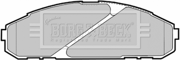 Brake Pad Set, disc brake (BBP1585)