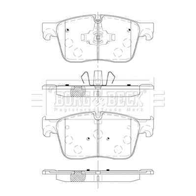 Brake Pad Set, disc brake (BBP2548)