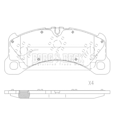 Brake Pad Set, disc brake (BBP2682)