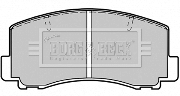 Brake Pad Set, disc brake (BBP1198)