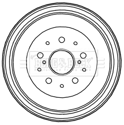 Brake Drum (BBR7227)