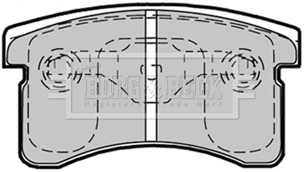 Brake Pad Set, disc brake (BBP1361)