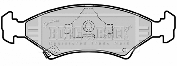 Brake Pad Set, disc brake (BBP1610)