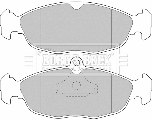 Brake Pad Set, disc brake (BBP1424)