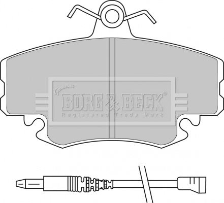 Brake Pad Set, disc brake (BBP1397)