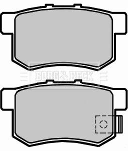 Brake Pad Set, disc brake (BBP2373)