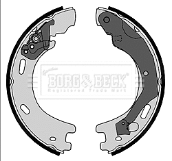 Brake Shoe Set, parking brake (BBS6416)