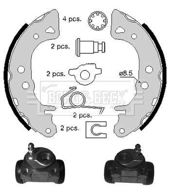 Brake Shoe Set (BBS1004K)