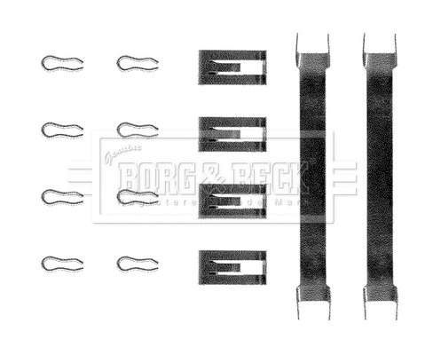 Accessory Kit, disc brake pad (BBK1048)