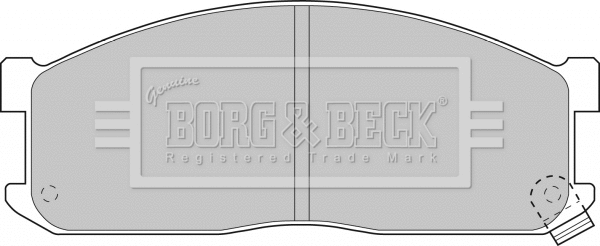 Brake Pad Set, disc brake (BBP1536)