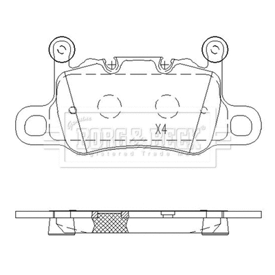 Brake Pad Set, disc brake (BBP2636)