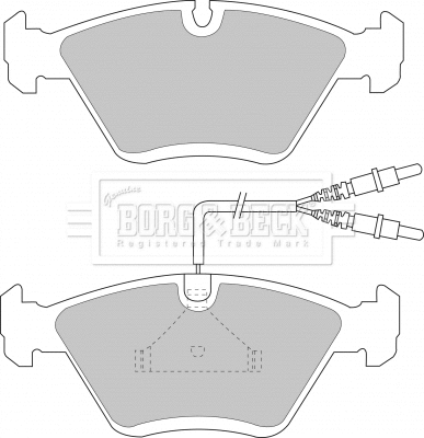 Brake Pad Set, disc brake (BBP1135)