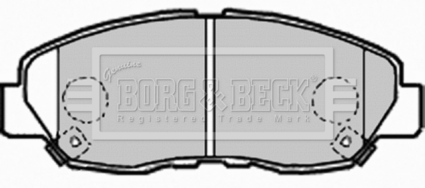 Brake Pad Set, disc brake (BBP1962)