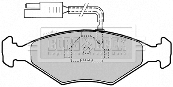 Brake Pad Set, disc brake (BBP1147)