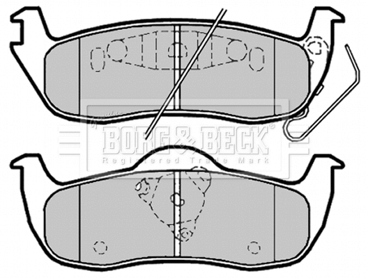 Brake Pad Set, disc brake (BBP2039)