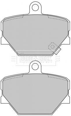 Brake Pad Set, disc brake (BBP1679)
