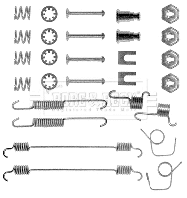 Accessory Kit, brake shoes (BBK6079)