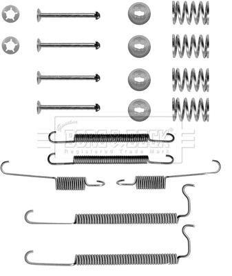 Accessory Kit, brake shoes (BBK6115)