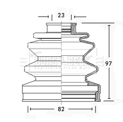 Bellow Kit, drive shaft (BCB2288)