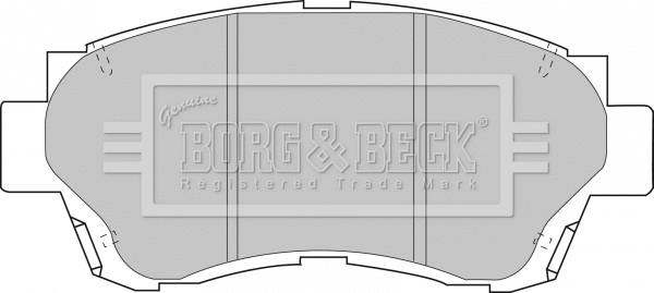 Brake Pad Set, disc brake (BBP1377)