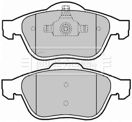 Brake Pad Set, disc brake (BBP2016)