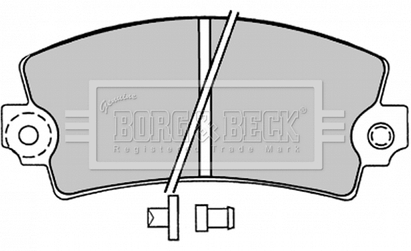 Brake Pad Set, disc brake (BBP1047)